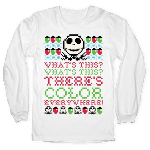 Skellington Ugly Sweater Longsleeve Tee