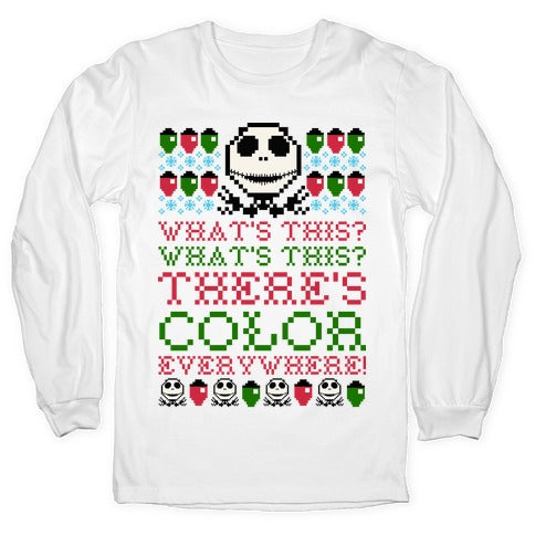 Skellington Ugly Sweater Longsleeve Tee