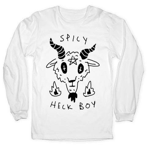 Spicy Heck Boy Satan Longsleeve Tee