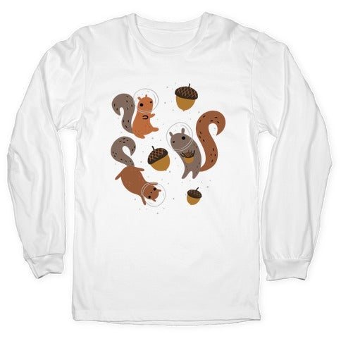 Squirrels In Space Longsleeve Tee