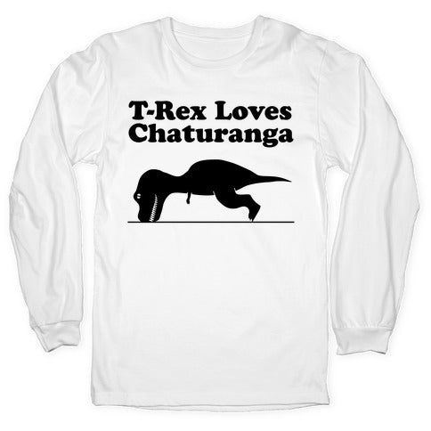 T-Rex Loves Chaturanga Longsleeve Tee