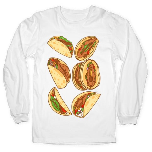 Taco Vulvas Pattern  Longsleeve Tee