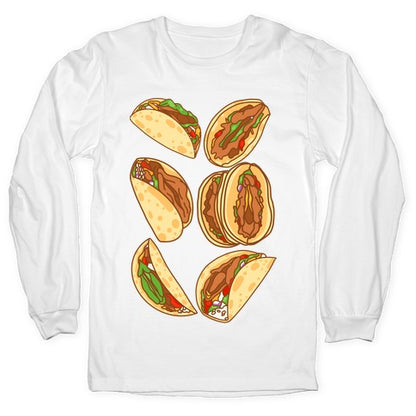 Taco Vulvas Pattern  Longsleeve Tee