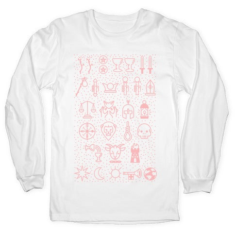 Tarot Card Icons Longsleeve Tee