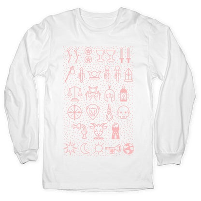 Tarot Card Icons Longsleeve Tee