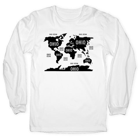 The Ohio World Map Longsleeve Tee