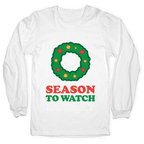'Tis The Season To Watch Hockey Longsleeve Tee