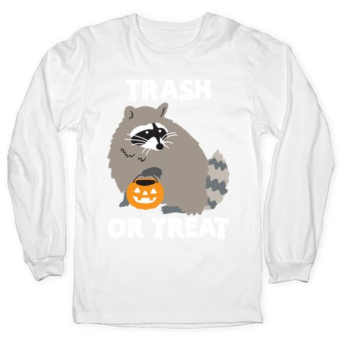 Trash Or Treat Raccoon Longsleeve Tee