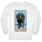 Two of Mittens (Bernie Tarot Parody) Longsleeve Tee