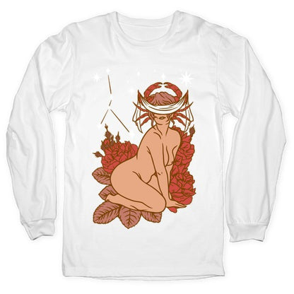 Zodiac Pinup Cancer Longsleeve Tee