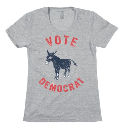 Vote Democrat (Vintage democratic donkey) Women's Cotton Tee