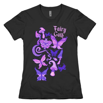 Fairy Goth Pattern Women's Cotton Tee