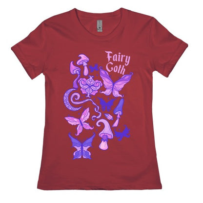 Fairy Goth Pattern Women's Cotton Tee