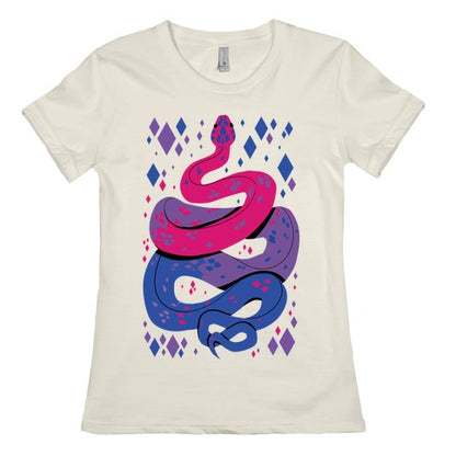Pride Snakes: bi Women's Cotton Tee