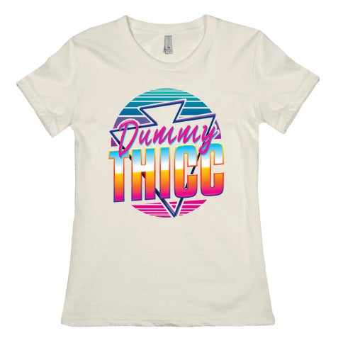 Retro and Dummy Thicc Women's Cotton Tee