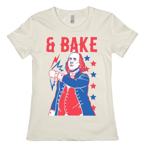 Shake & Bake: Benjamin Franklin Women's Cotton Tee