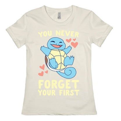 You Never Forget Your First - Squirtle Women's Cotton Tee