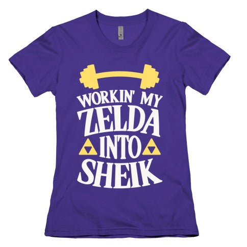 Workin' My Zelda Into Sheik Women's Cotton Tee