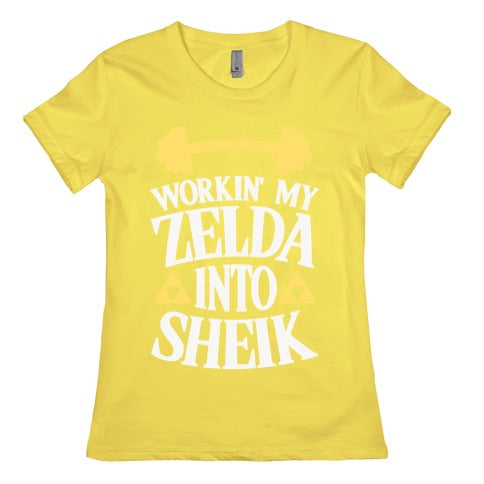 Workin' My Zelda Into Sheik Women's Cotton Tee