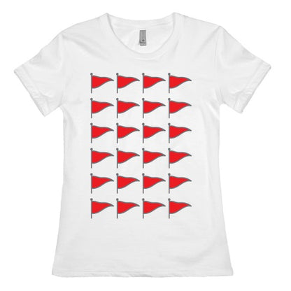 Red Flags Women's Cotton Tee