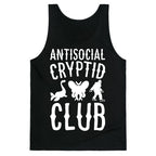 Antisocial Cryptid Club White Print Tank Top
