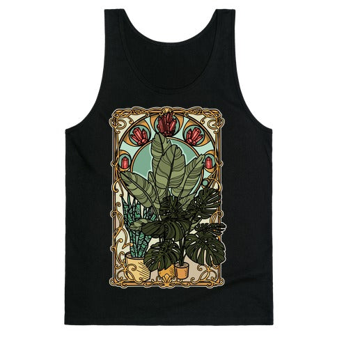 Art Nouveau House Plants Tank Top