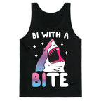 Bi With A Bite Bisexual Shark Tank Top