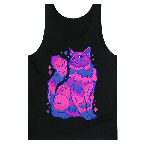 Bisexual Pride Cat Tank Top