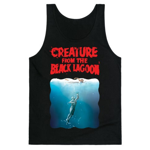 Black Lagoon (Jaws Parody) Tank Top