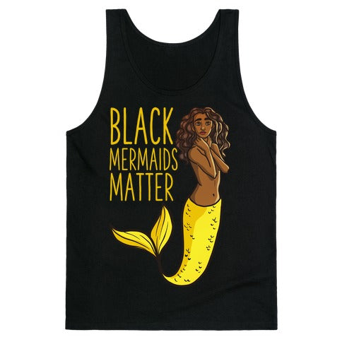 Black Mermaids Matter Tank Top
