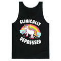 Clinically Depressed Unicorn Tank Top