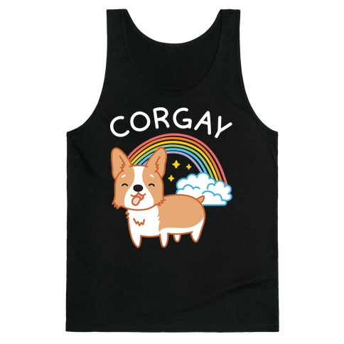 Corgay Gay Corgi  Tank Top
