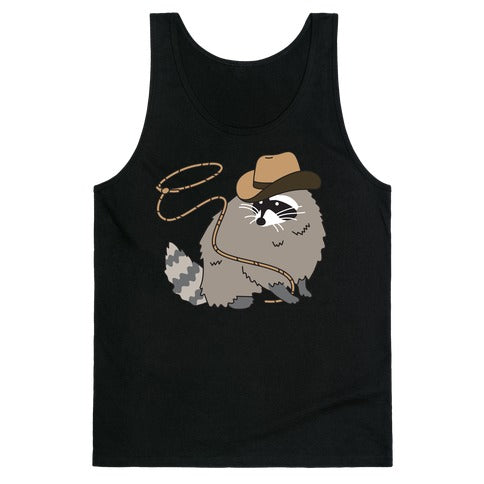 Cowboy Raccoon Lasso Tank Top