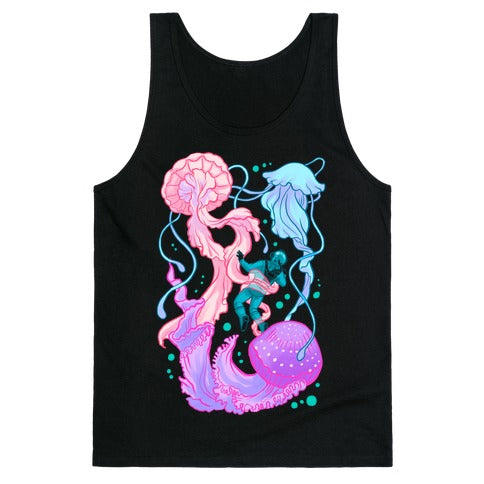 Deep Sea Diver & Jellyfish Tank Top