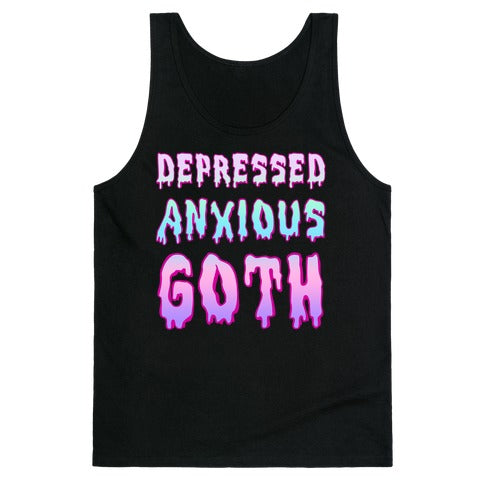 Depressed Anxious Goth Tank Top