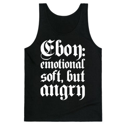 Eboy Definition White Print Tank Top