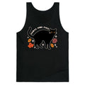 Feral Girl Fall Black Cat Tank Top