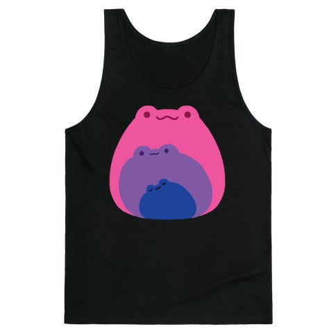 Frogs In Frogs In Frogs Bisexual Pride Tank Top