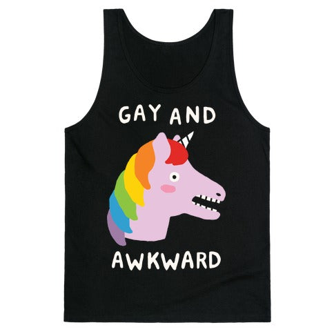 Gay And Awkward Tank Top