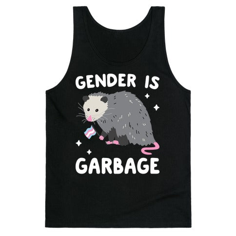 Gender Is Garbage Trans Opossum Tank Top
