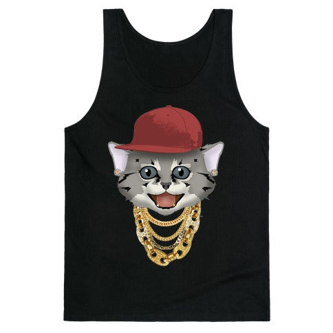 Gucci Links, Gangsta Cat Tank Top