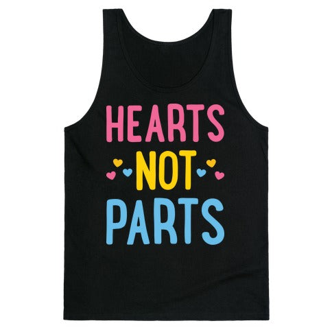 Hearts Not Parts (Pansexual) Tank Top