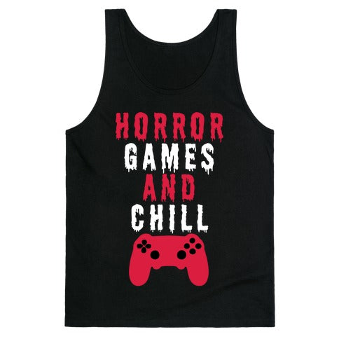 Horror Games And Chill Tank Top