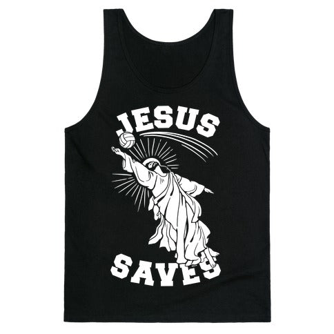 Jesus Saves (Volleyball) Tank Top