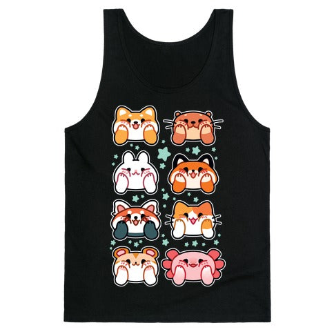 Kawaii Squishy Face Animals Tank Top