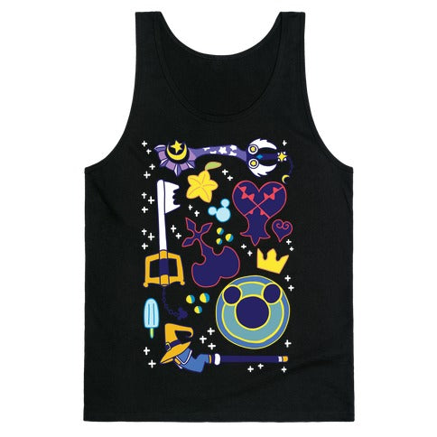 Kingdom Hearts pattern Tank Top