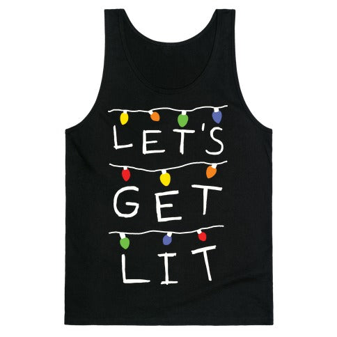 Let's Get Lit Christmas Lights Tank Top
