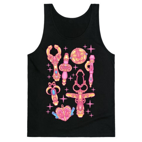 Magical Girl Peens Pattern Tank Top