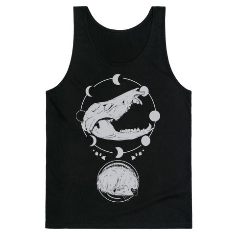 Occult Trash Possum White Print Tank Top