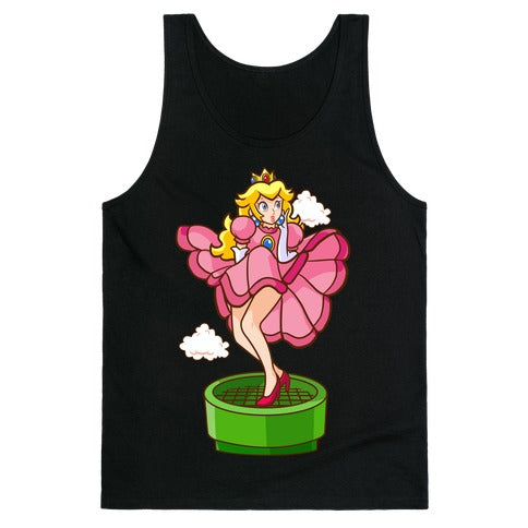 Plumbers Prefer Blondes (Peach Pin-up) Tank Top